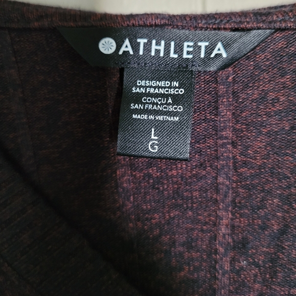 NWOT ATHLETA Harmony Pose Hoodie Sweatshirt, L, Mahogany Heather - Picture 8 of 8
